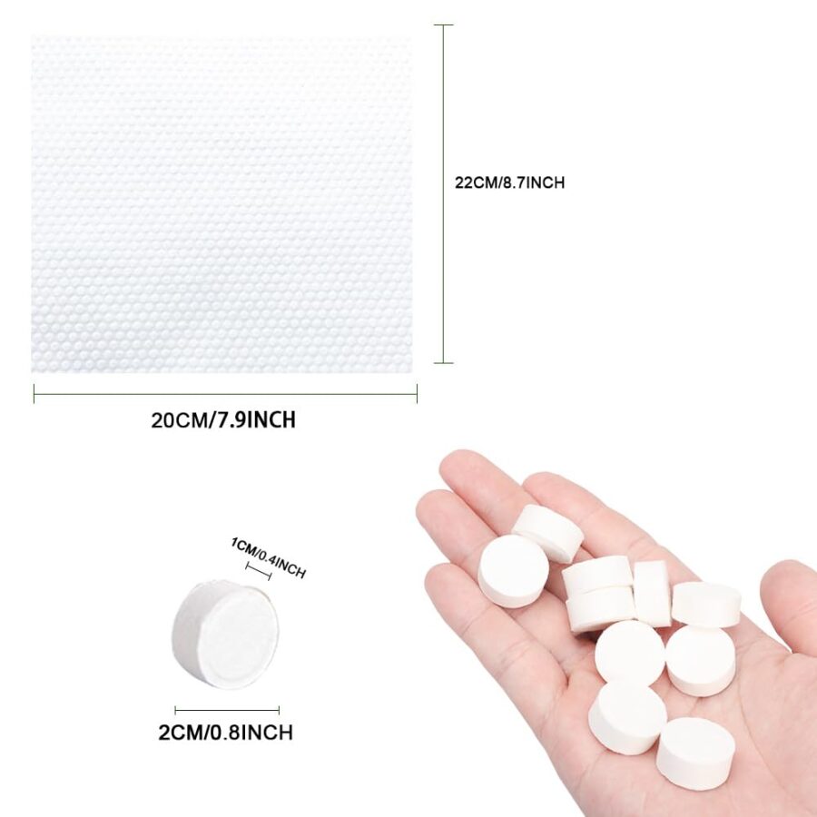 100 PCS Compressed Towels Pack with 2 Carrying Cases, Portable for Home Tl Camping Outdoors and Beauty Salon (100PCS + 2 Carrying Cases) - Image 2