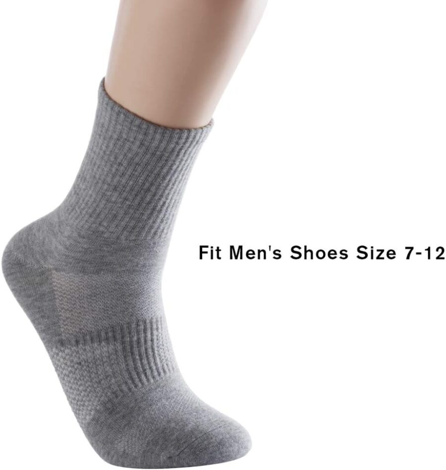 men Anti Sweat Odor Resistant Quick Dry Sports  Low Cut Cotton Hiking Running Socks - Image 2
