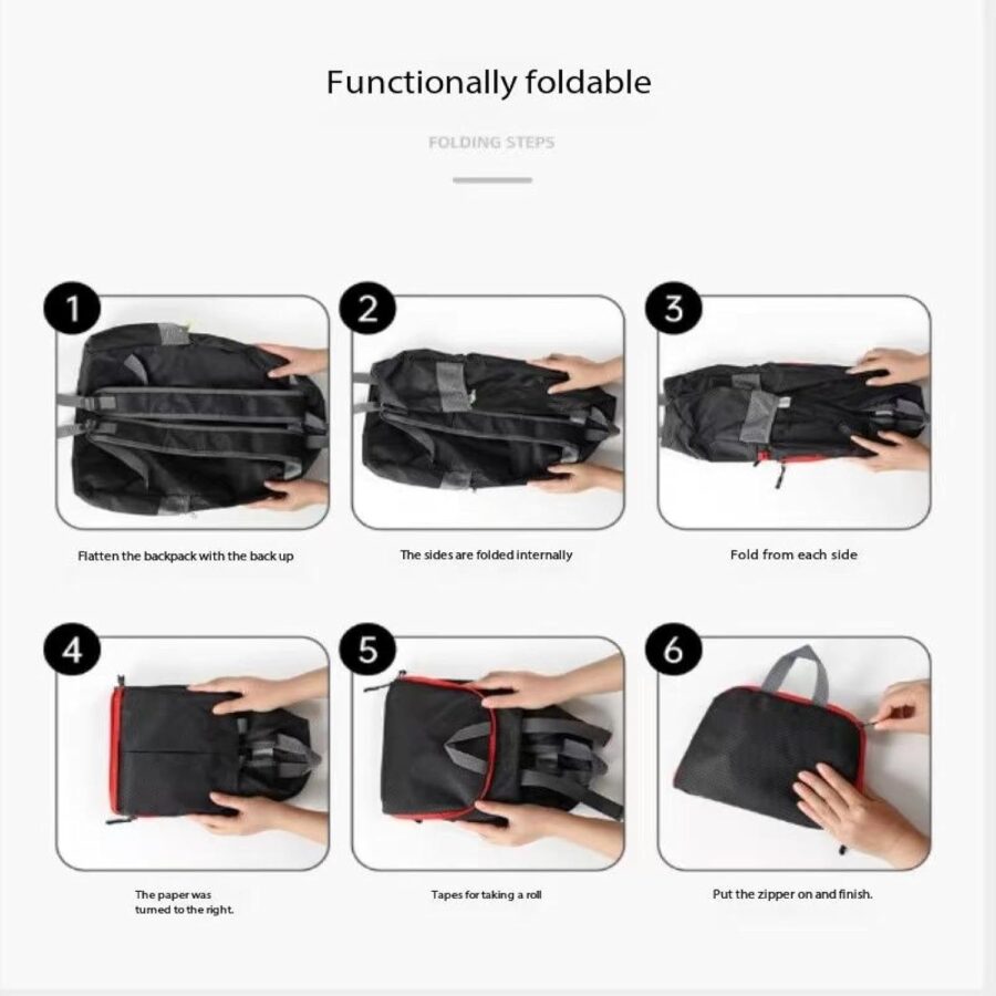 Backpacks, foldable backpacks, large-capacity water-repellent ultra-light travel bags are suitable for outdoor hiking, mountaineering, and camping - Image 2
