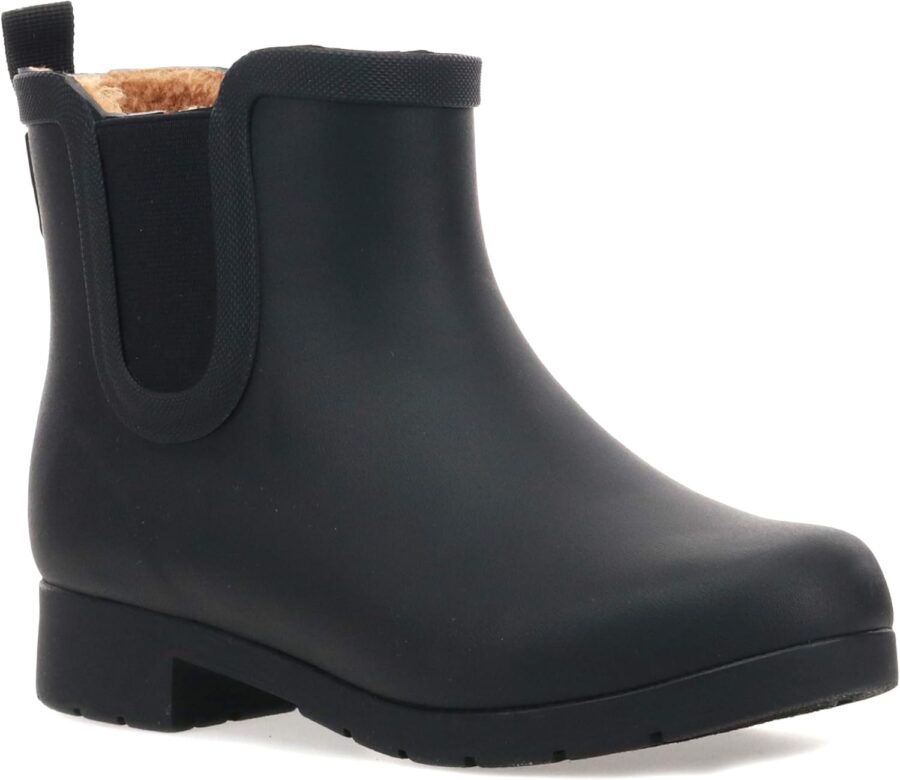 Women Waterproof Plush Chelsea Bootie