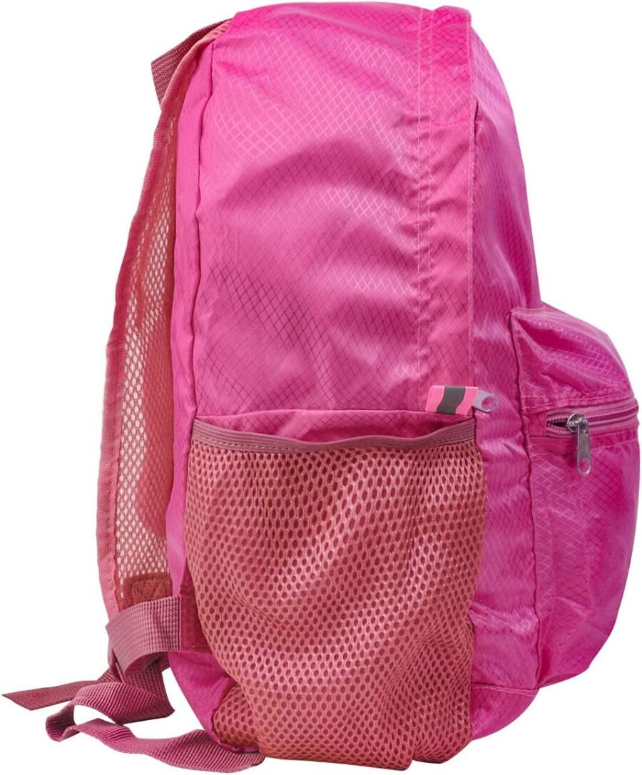 25L Backpack Packable Foldable Ultra Lightweight Water Resistant Durable Camping Travel Hiking Daypack for Men Women (Pink) - Image 2