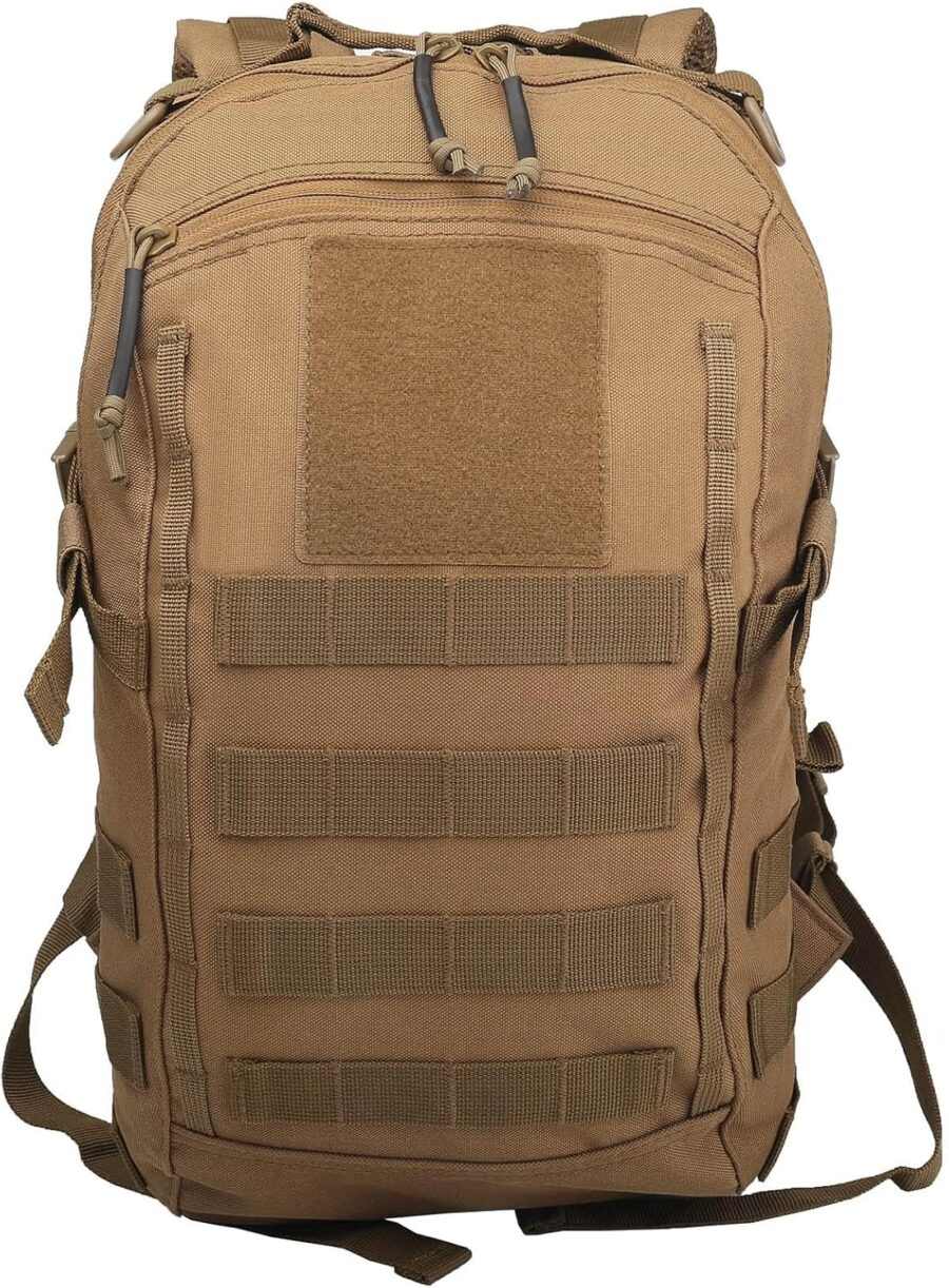 Small Tactical Backpack Military Daypack 12L  Bag Rucksack Army Daypack for Outdoor,Hiking,Camping,Travel (Tan) - Image 2
