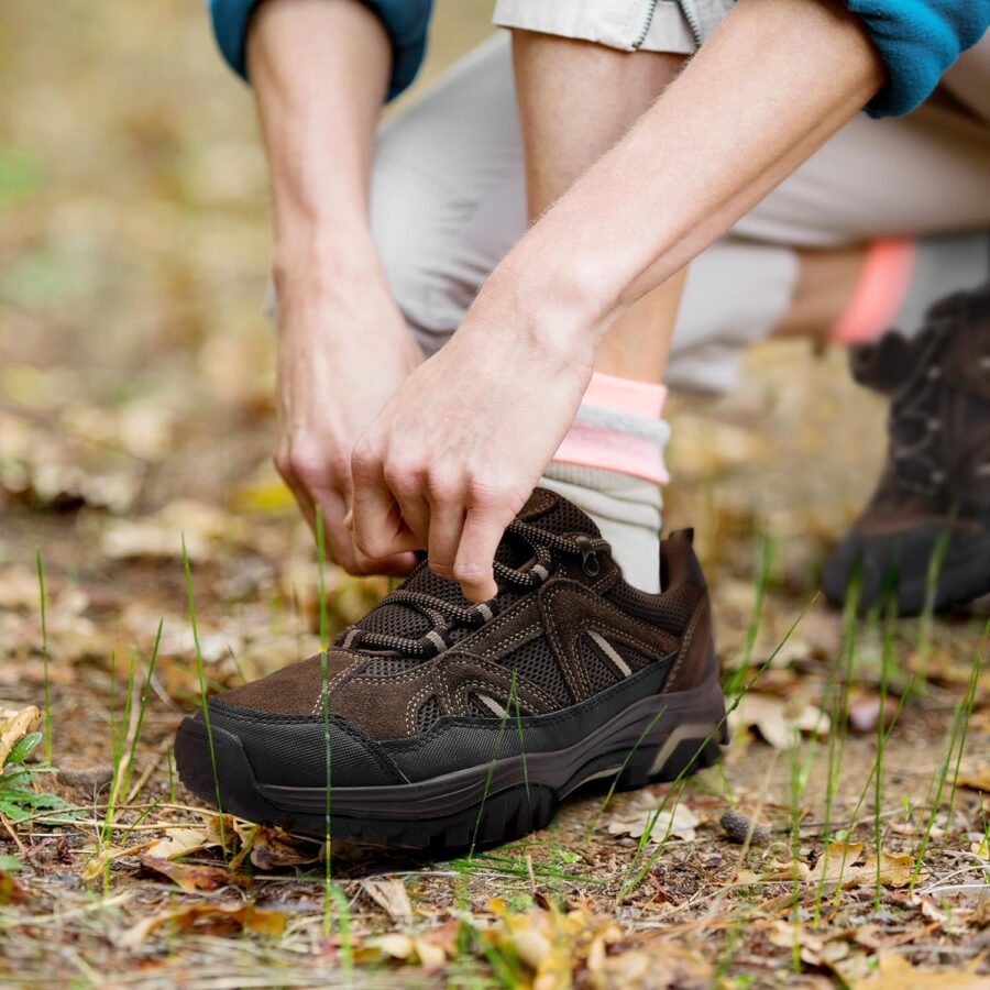 men Hiking Shoes Lightweight Breathable Anti-Slip Low Top Trainers for Trekking Trailing Outdoor Camping Walking - Image 2