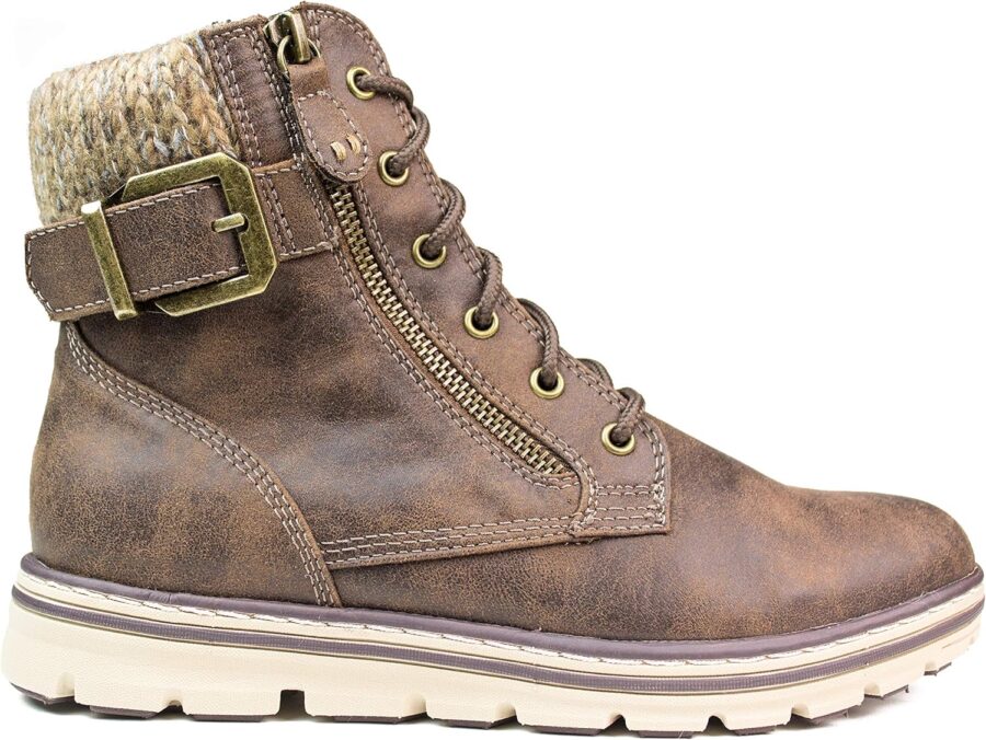 Shoes  Women Lace-up Hiker Style Bootie - Image 2